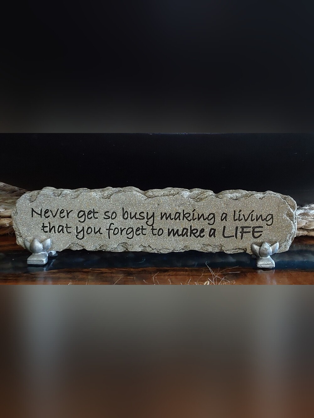 INSPIRATIONAL TABLETOP STONE PLAQUE